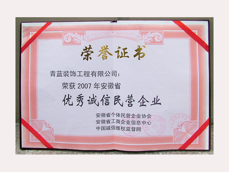 先进企业2007