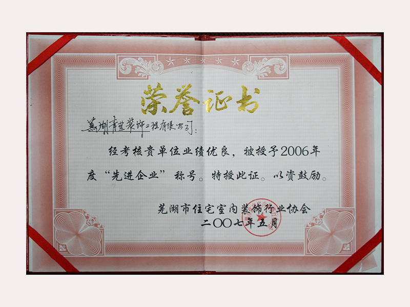 先进企业2006